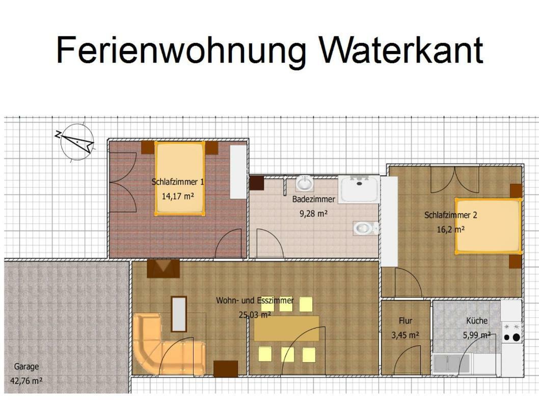 Ferienwohnung Waterkant Cappeler Niederstrich ภายนอก รูปภาพ